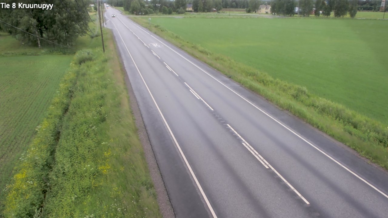 Weather Camera Image Väg 8 Kronoby, Kruunupyy, Pohjanmaa