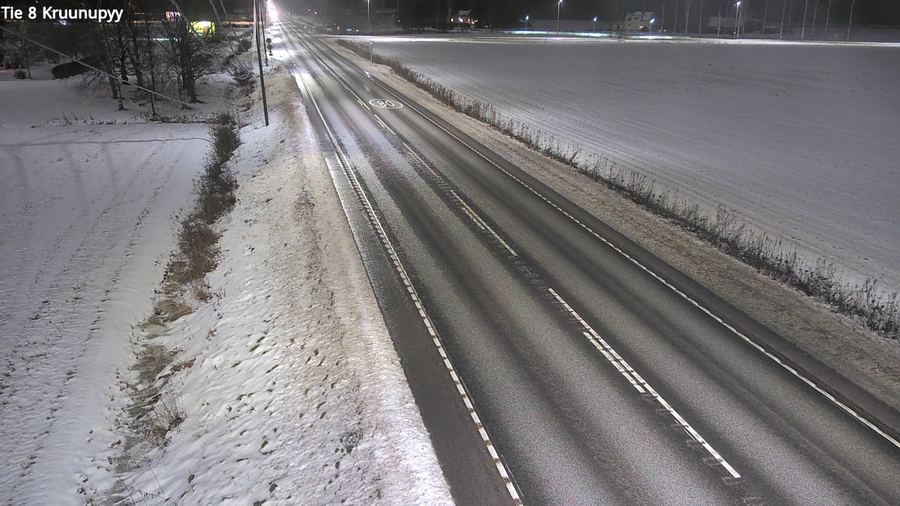 Weather Camera Image Väg 8 Kronoby, Kruunupyy, Pohjanmaa