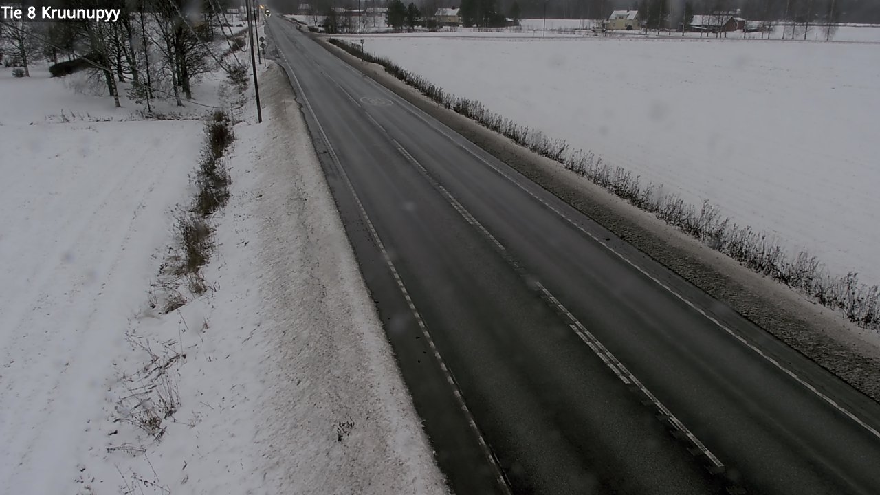 Weather Camera Image Väg 8 Kronoby, Kruunupyy, Pohjanmaa