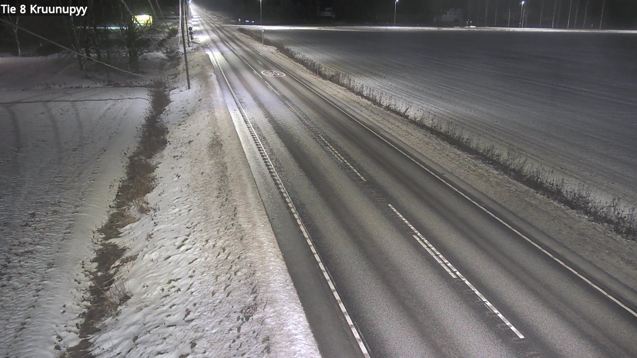 Weather Camera Image Väg 8 Kronoby, Kruunupyy, Pohjanmaa