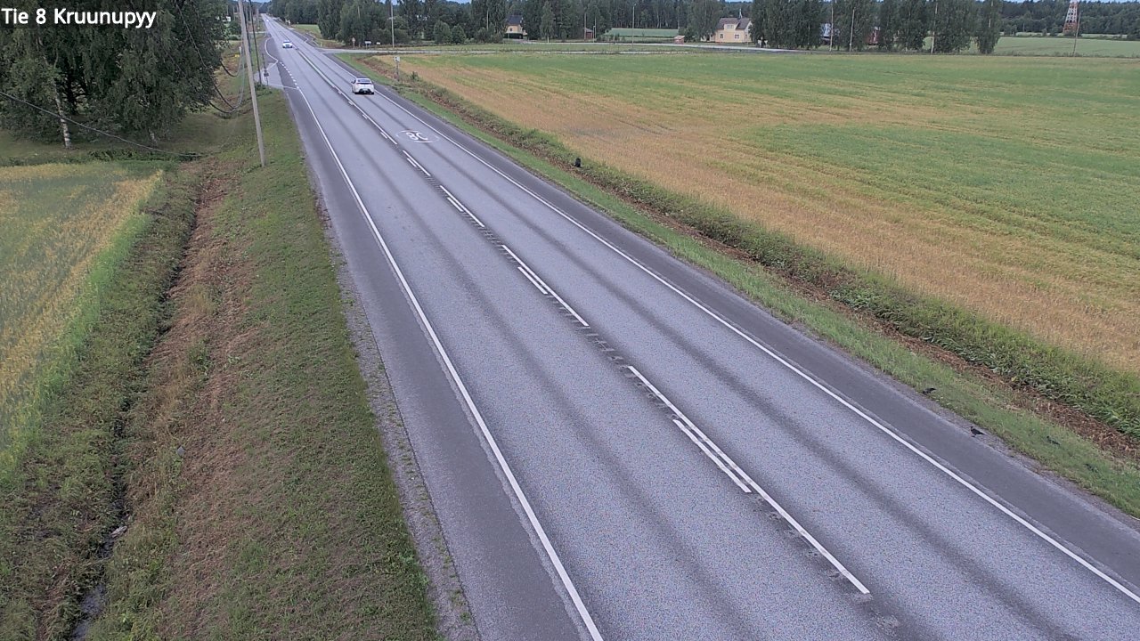 Weather Camera Image Road 8 Kruunupyy, Kruunupyy, Pohjanmaa