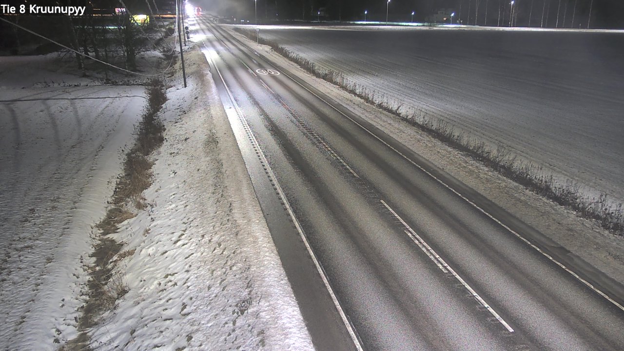 Weather Camera Image Väg 8 Kronoby, Kruunupyy, Pohjanmaa