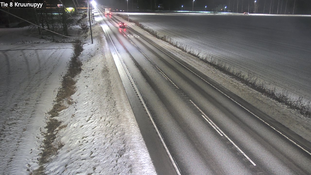 Weather Camera Image Väg 8 Kronoby, Kruunupyy, Pohjanmaa