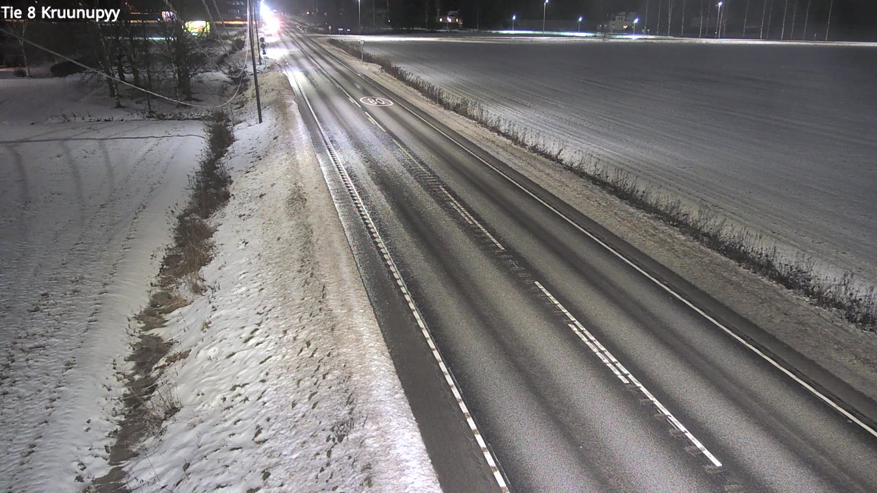Weather Camera Image Väg 8 Kronoby, Kruunupyy, Pohjanmaa