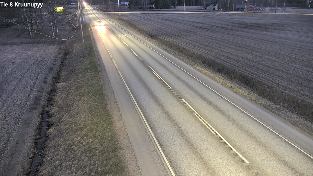 Weather Camera Image Väg 8 Kronoby, Kruunupyy, Pohjanmaa