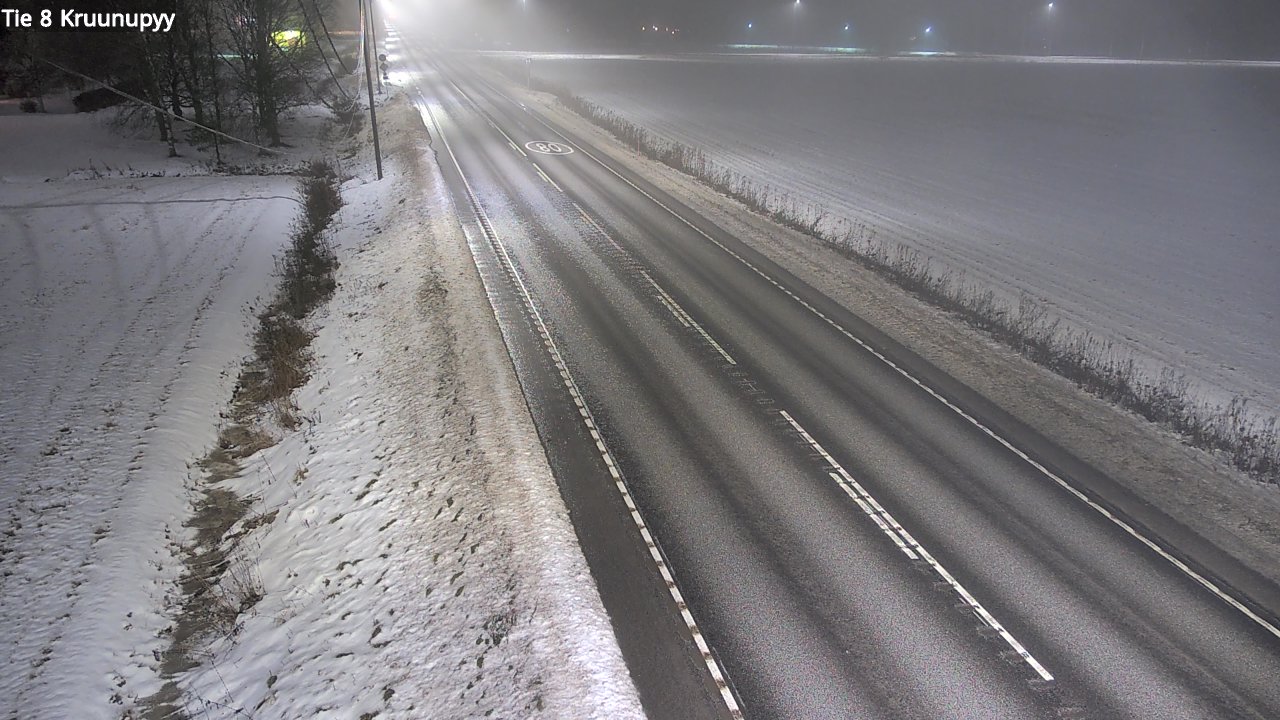Weather Camera Image Väg 8 Kronoby, Kruunupyy, Pohjanmaa