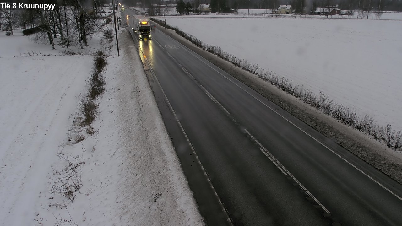 Weather Camera Image Väg 8 Kronoby, Kruunupyy, Pohjanmaa