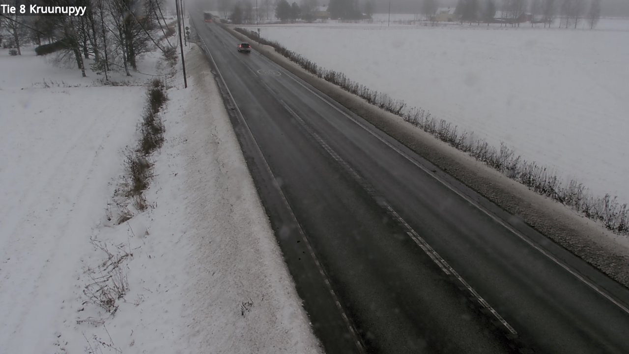Weather Camera Image Väg 8 Kronoby, Kruunupyy, Pohjanmaa