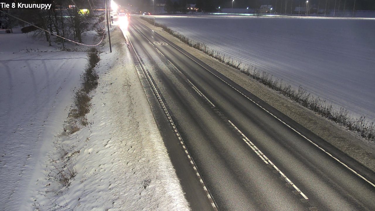 Weather Camera Image Väg 8 Kronoby, Kruunupyy, Pohjanmaa