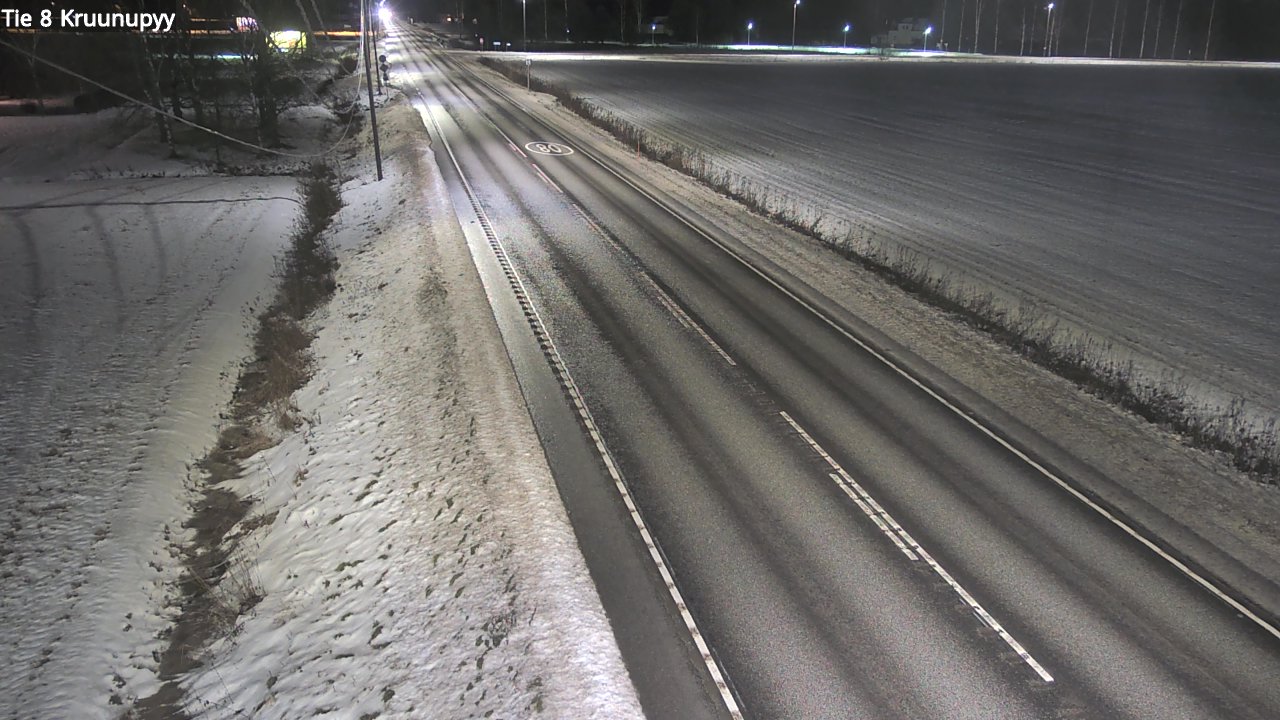 Weather Camera Image Väg 8 Kronoby, Kruunupyy, Pohjanmaa