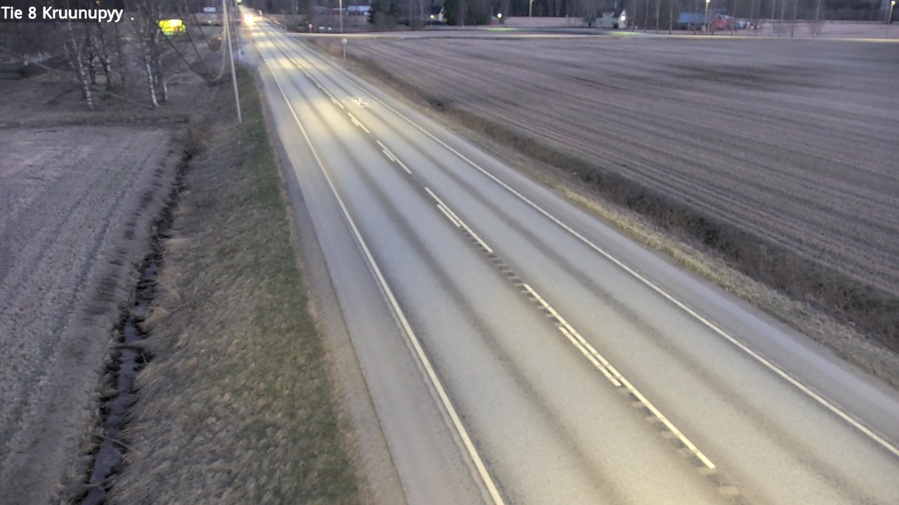 Weather Camera Image Väg 8 Kronoby, Kruunupyy, Pohjanmaa