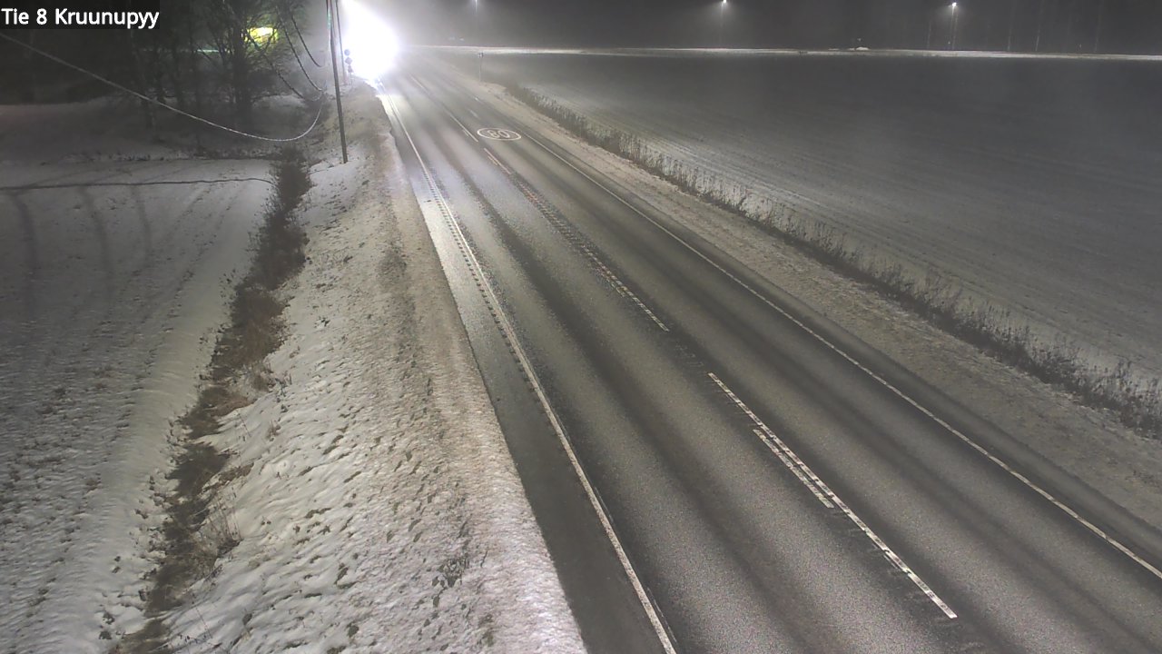 Weather Camera Image Väg 8 Kronoby, Kruunupyy, Pohjanmaa