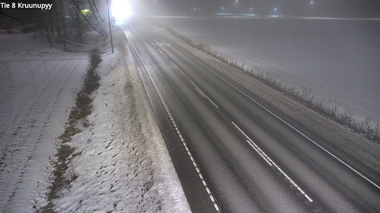 Weather Camera Image Väg 8 Kronoby, Kruunupyy, Pohjanmaa