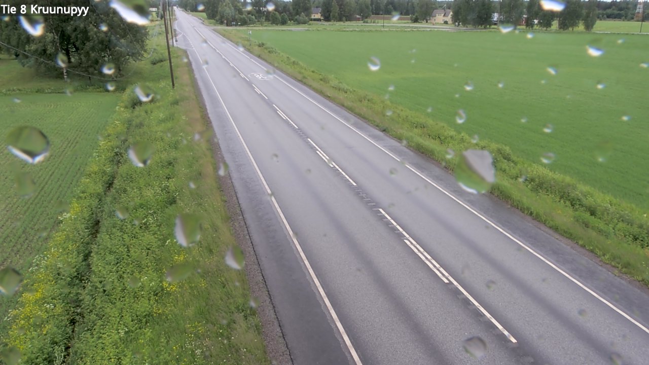 Weather Camera Image Road 8 Kruunupyy, Kruunupyy, Pohjanmaa