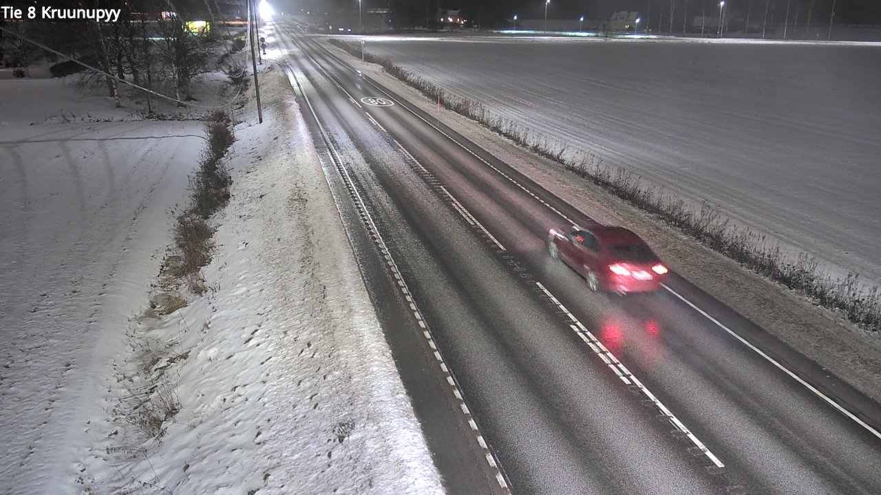 Weather Camera Image Väg 8 Kronoby, Kruunupyy, Pohjanmaa
