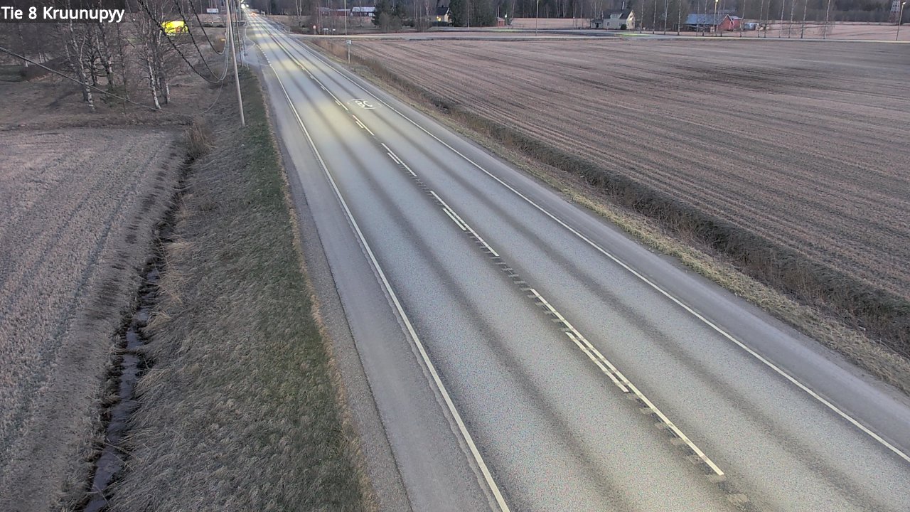 Weather Camera Image Väg 8 Kronoby, Kruunupyy, Pohjanmaa