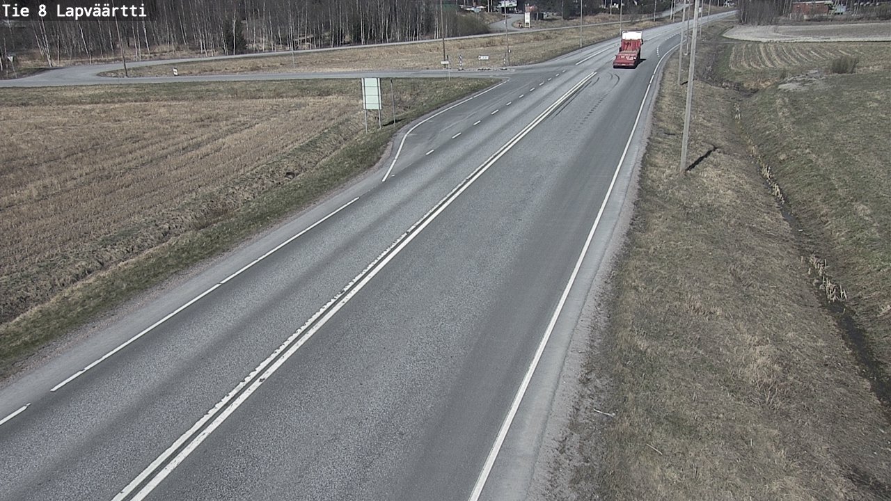 Weather Camera Image Väg 8 Kristinestad, Lappfjärd, Kristiinankaupunki, Pohjanmaa