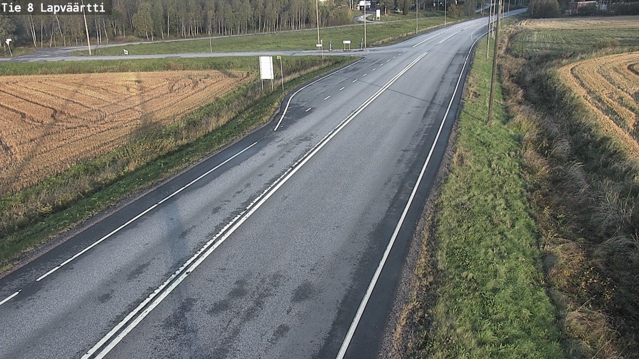 Weather Camera Image Road 8 Kristiinankaupunki, Lapväärtti, Kristiinankaupunki, Pohjanmaa