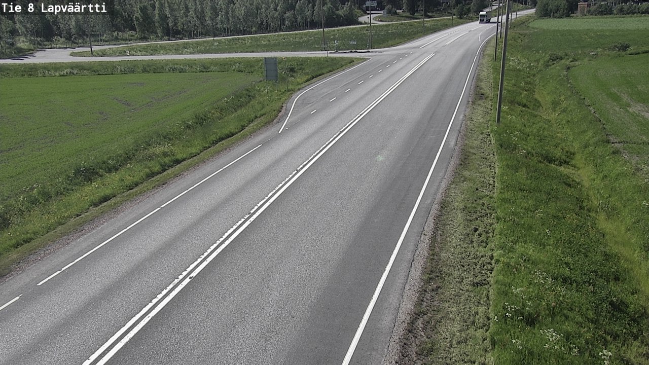 Weather Camera Image Väg 8 Kristinestad, Lappfjärd, Kristiinankaupunki, Pohjanmaa