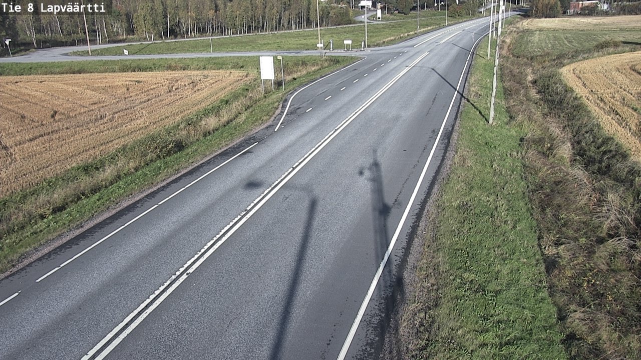 Weather Camera Image Road 8 Kristiinankaupunki, Lapväärtti, Kristiinankaupunki, Pohjanmaa