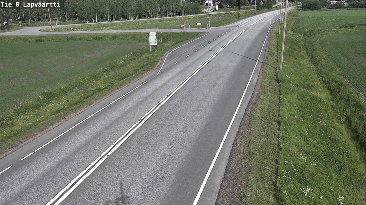 Weather Camera Image Väg 8 Kristinestad, Lappfjärd, Kristiinankaupunki, Pohjanmaa