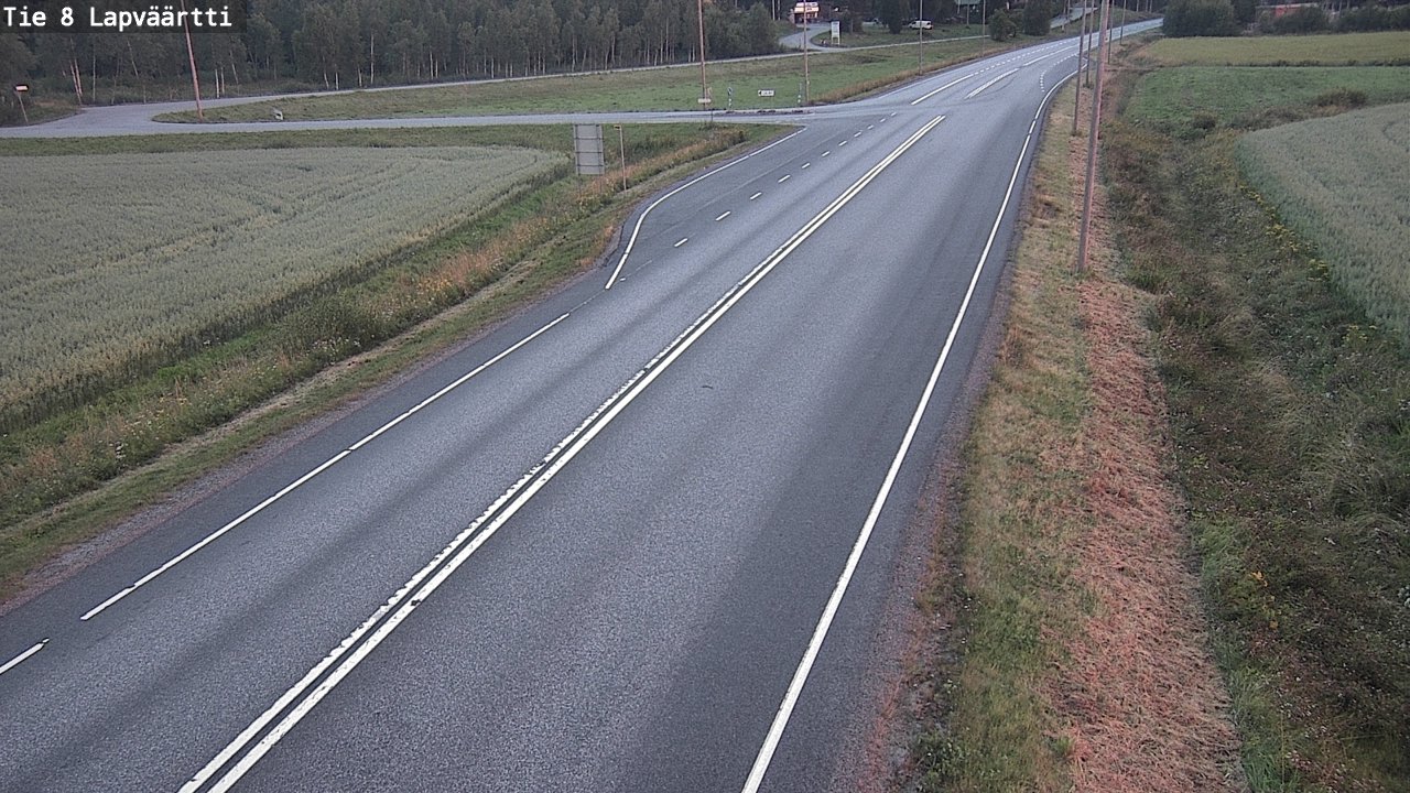 Weather Camera Image Road 8 Kristiinankaupunki, Lapväärtti, Kristiinankaupunki, Pohjanmaa