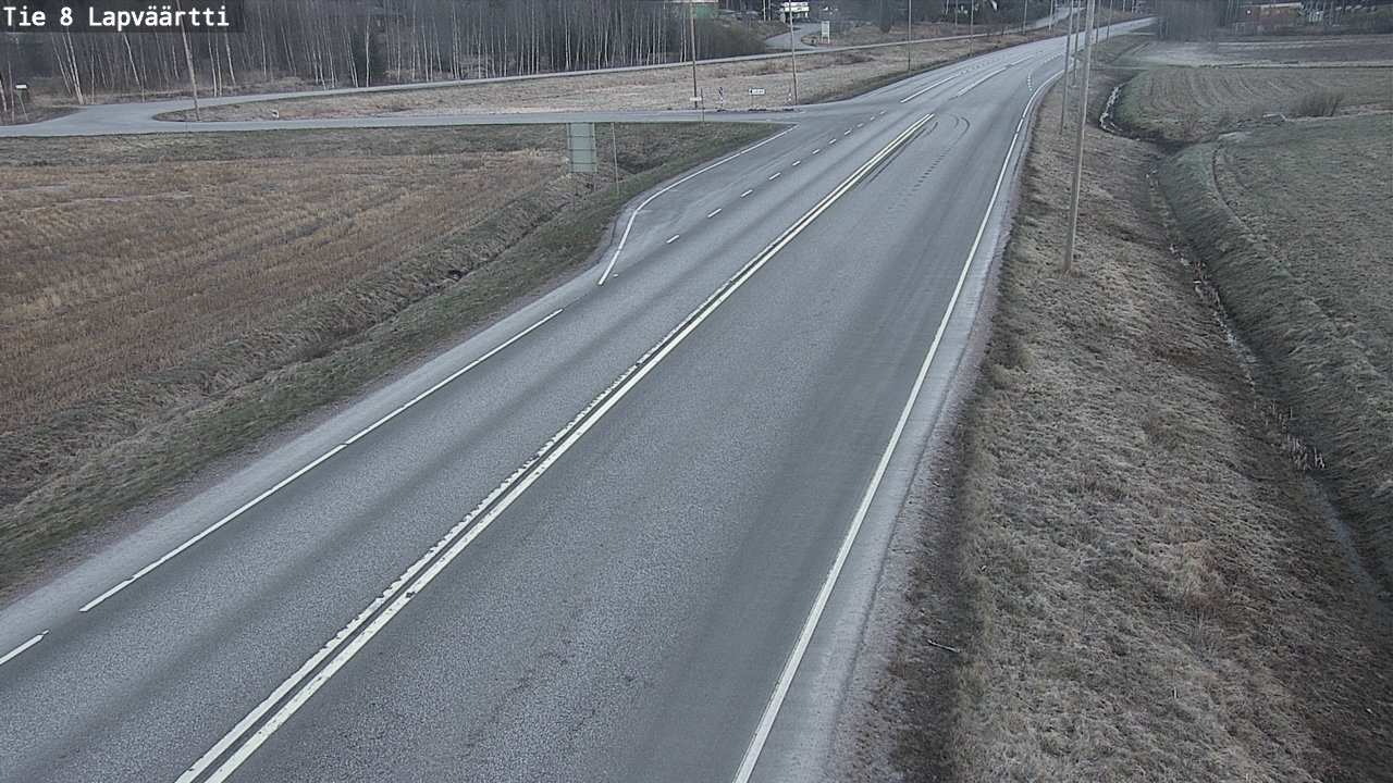 Weather Camera Image Road 8 Kristiinankaupunki, Lapväärtti, Kristiinankaupunki, Pohjanmaa