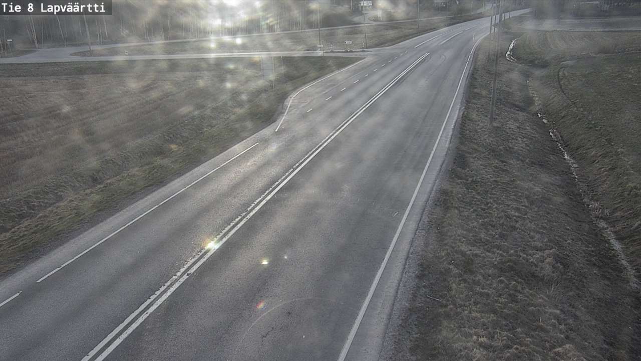 Weather Camera Image Väg 8 Kristinestad, Lappfjärd, Kristiinankaupunki, Pohjanmaa
