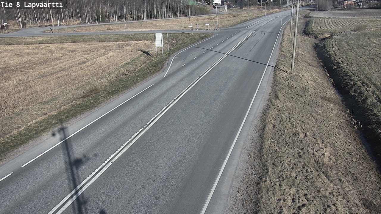 Weather Camera Image Väg 8 Kristinestad, Lappfjärd, Kristiinankaupunki, Pohjanmaa