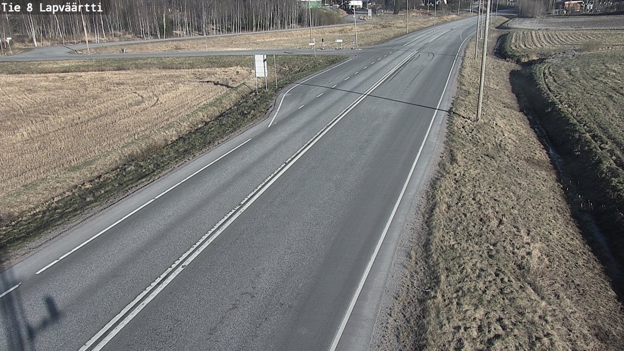 Weather Camera Image Road 8 Kristiinankaupunki, Lapväärtti, Kristiinankaupunki, Pohjanmaa