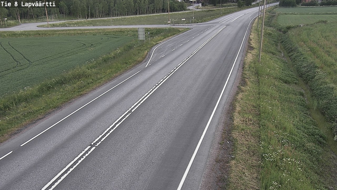 Weather Camera Image Road 8 Kristiinankaupunki, Lapväärtti, Kristiinankaupunki, Pohjanmaa
