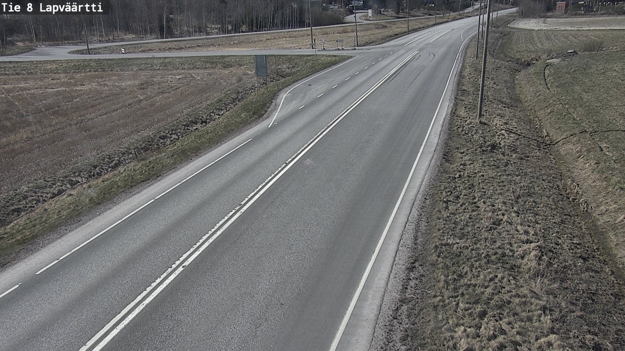 Weather Camera Image Väg 8 Kristinestad, Lappfjärd, Kristiinankaupunki, Pohjanmaa