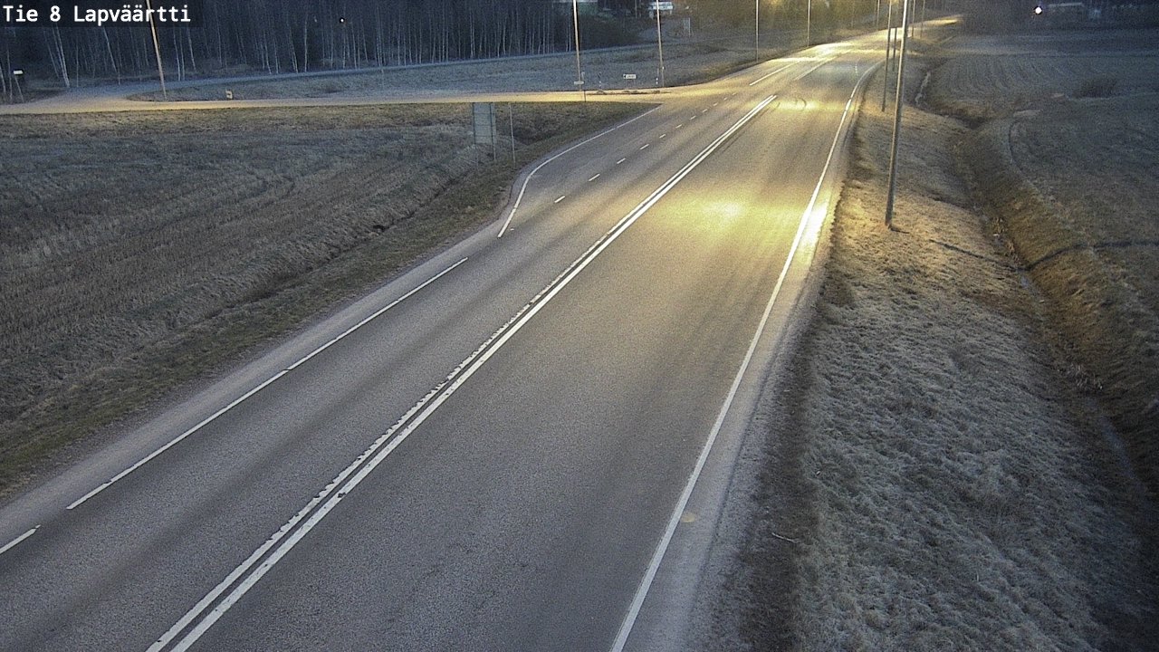 Weather Camera Image Road 8 Kristiinankaupunki, Lapväärtti, Kristiinankaupunki, Pohjanmaa