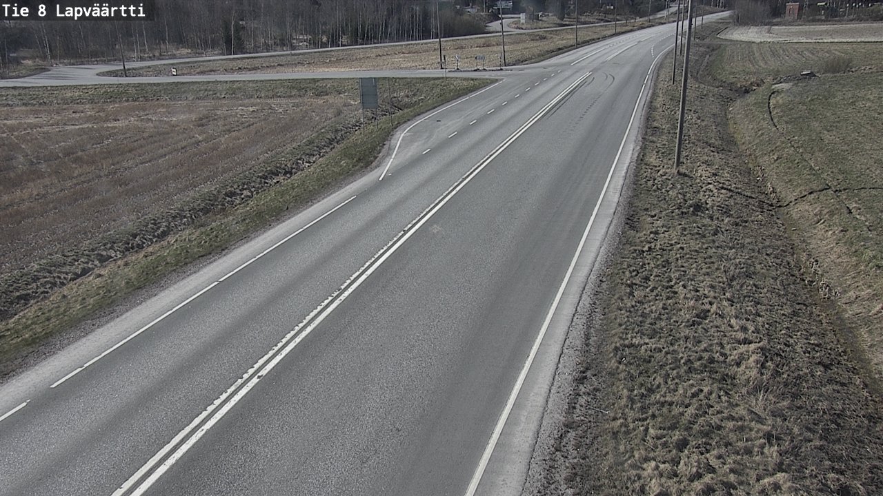 Weather Camera Image Väg 8 Kristinestad, Lappfjärd, Kristiinankaupunki, Pohjanmaa