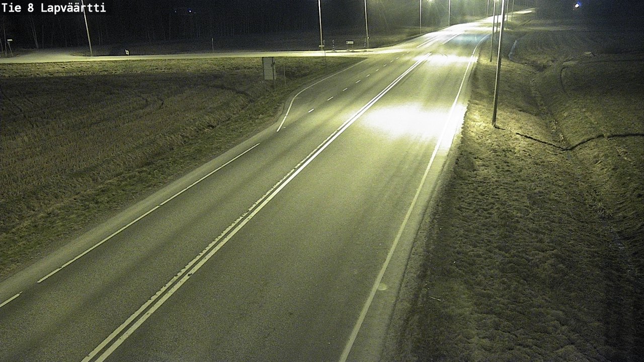 Weather Camera Image Väg 8 Kristinestad, Lappfjärd, Kristiinankaupunki, Pohjanmaa
