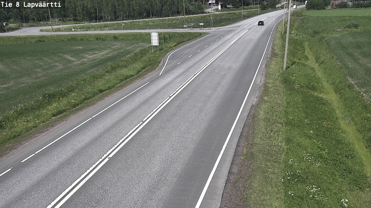 Weather Camera Image Väg 8 Kristinestad, Lappfjärd, Kristiinankaupunki, Pohjanmaa