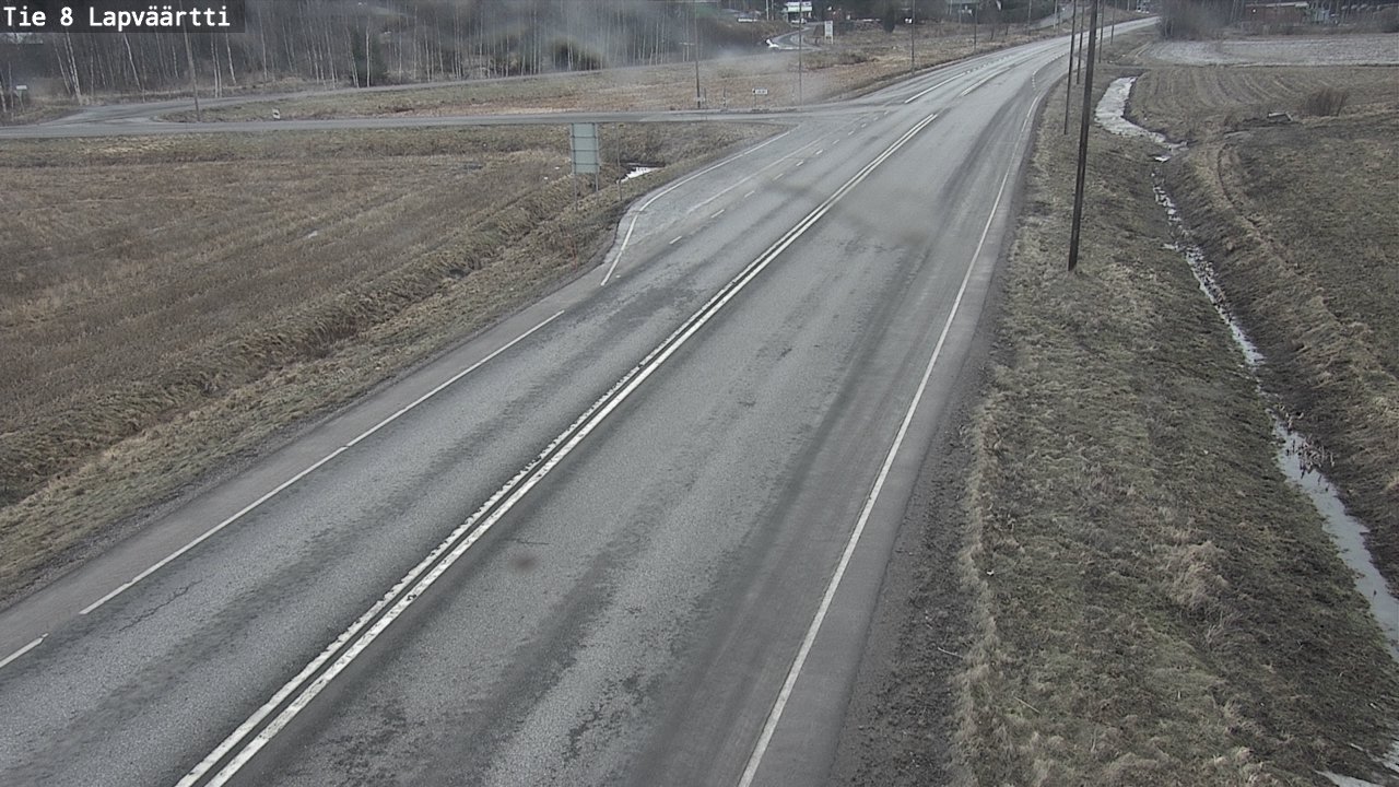 Weather Camera Image Road 8 Kristiinankaupunki, Lapväärtti, Kristiinankaupunki, Pohjanmaa