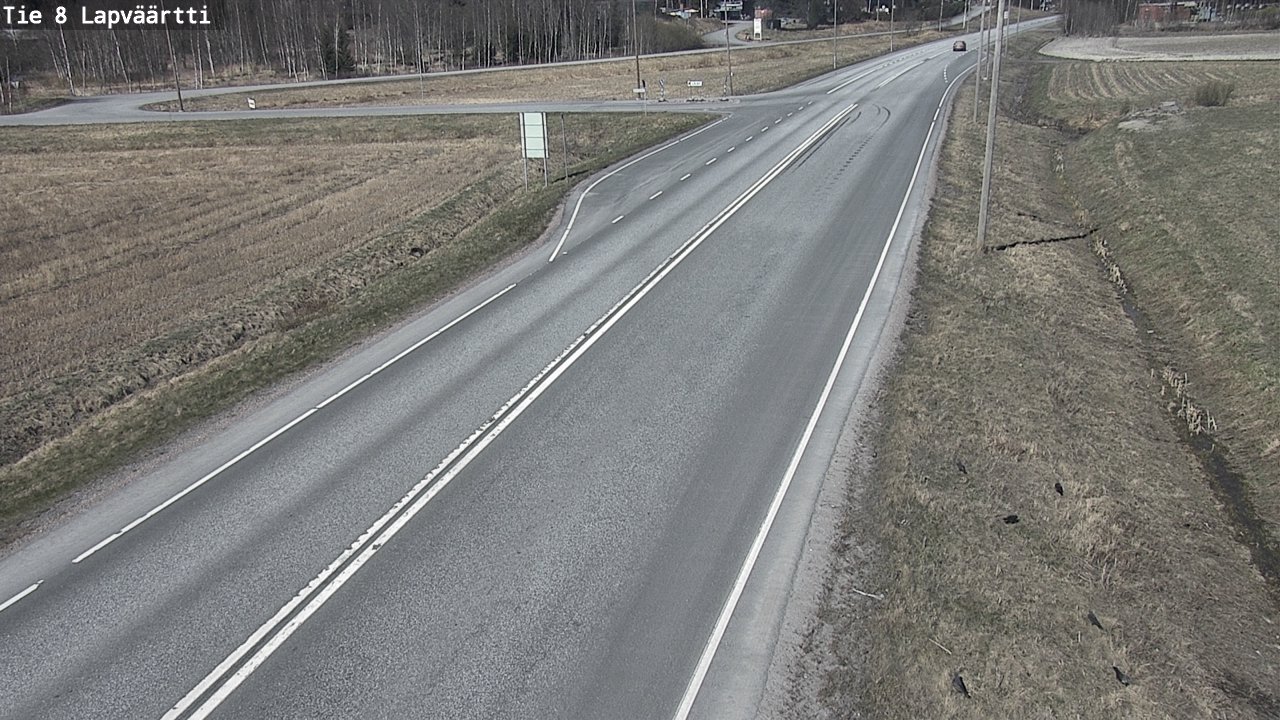 Weather Camera Image Väg 8 Kristinestad, Lappfjärd, Kristiinankaupunki, Pohjanmaa