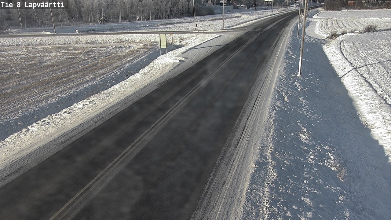Weather Camera Image Väg 8 Kristinestad, Lappfjärd, Kristiinankaupunki, Pohjanmaa