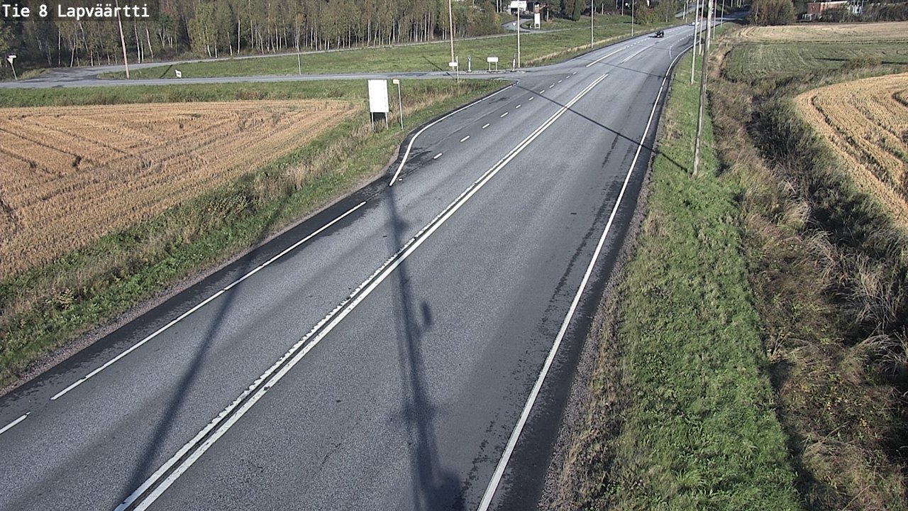 Weather Camera Image Road 8 Kristiinankaupunki, Lapväärtti, Kristiinankaupunki, Pohjanmaa
