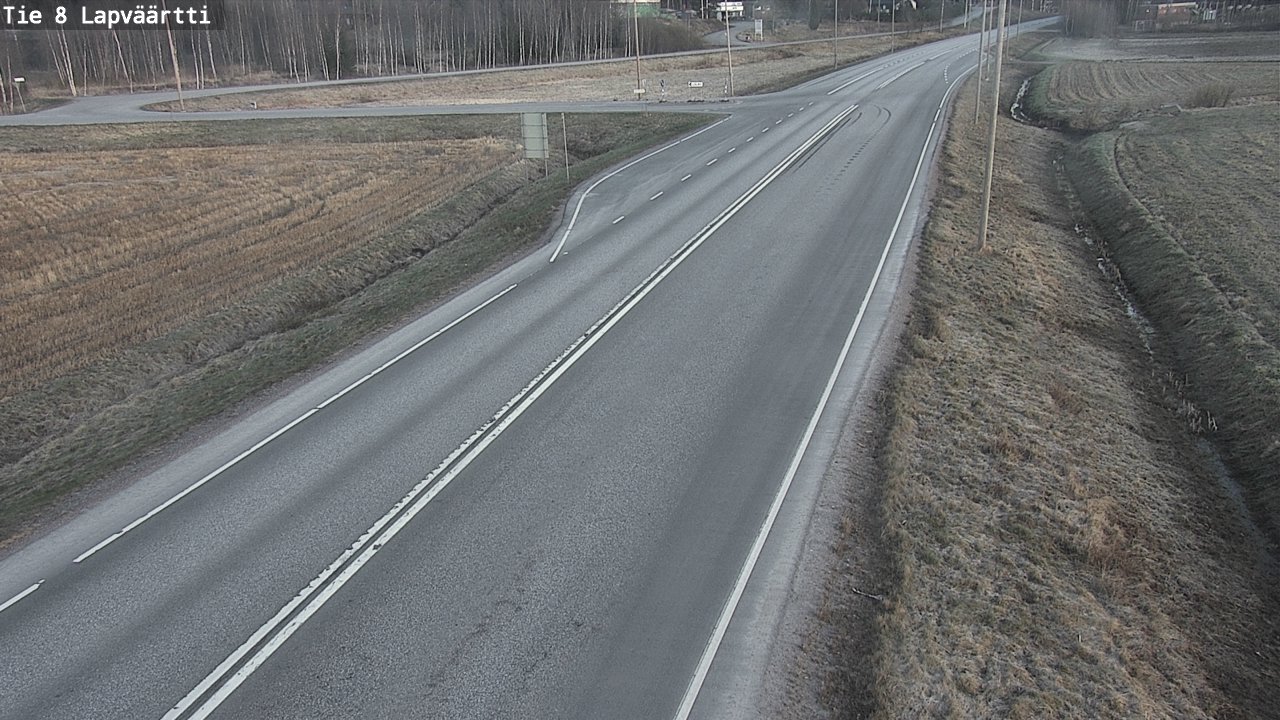 Weather Camera Image Road 8 Kristiinankaupunki, Lapväärtti, Kristiinankaupunki, Pohjanmaa