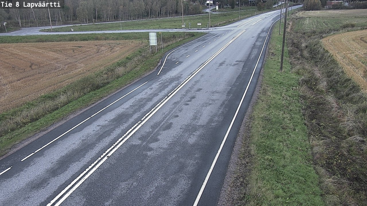 Weather Camera Image Road 8 Kristiinankaupunki, Lapväärtti, Kristiinankaupunki, Pohjanmaa