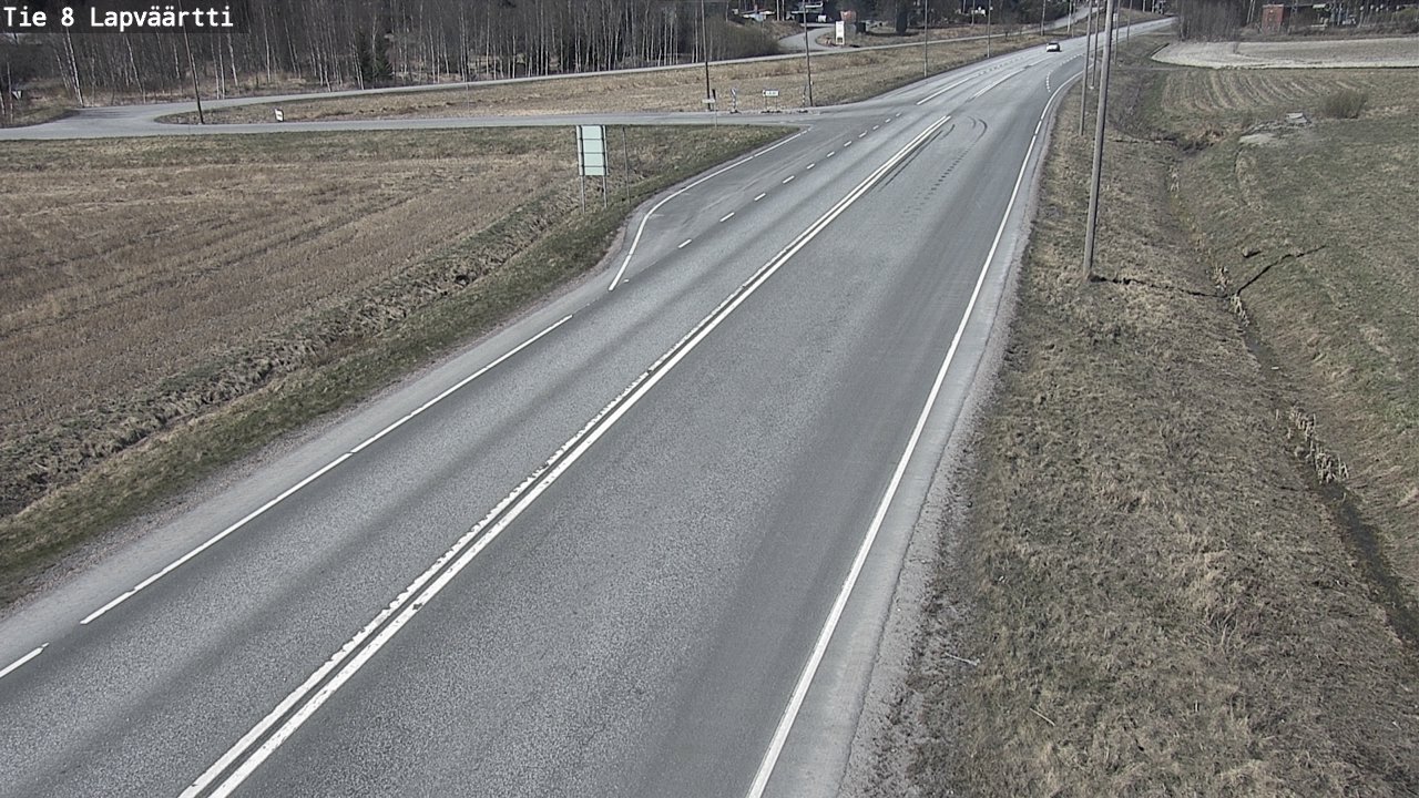 Weather Camera Image Väg 8 Kristinestad, Lappfjärd, Kristiinankaupunki, Pohjanmaa
