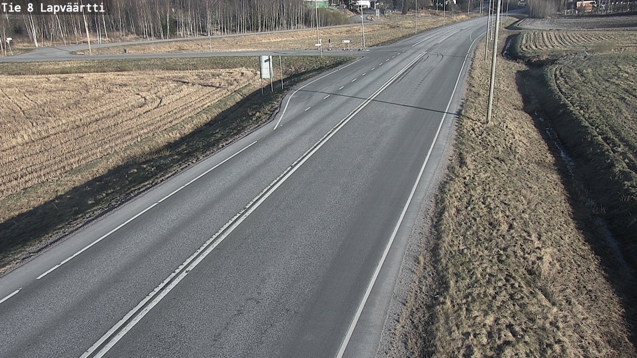 Weather Camera Image Road 8 Kristiinankaupunki, Lapväärtti, Kristiinankaupunki, Pohjanmaa
