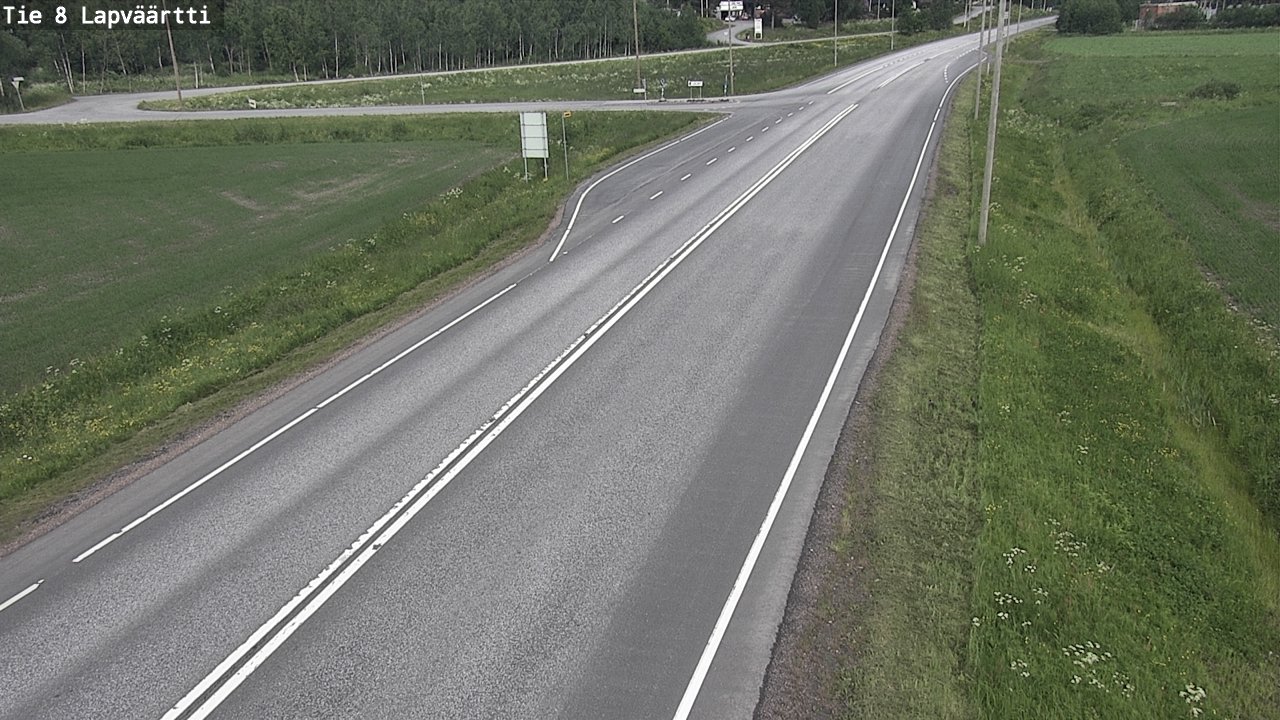 Weather Camera Image Väg 8 Kristinestad, Lappfjärd, Kristiinankaupunki, Pohjanmaa