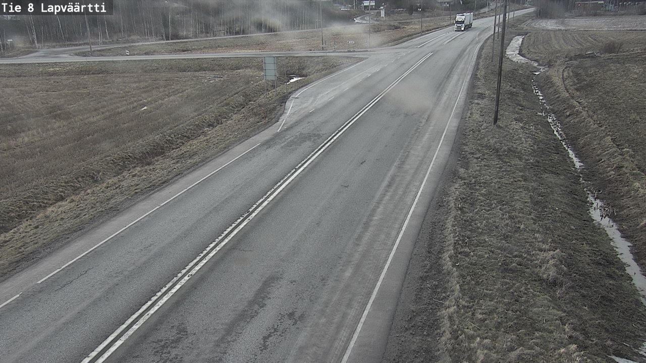 Weather Camera Image Road 8 Kristiinankaupunki, Lapväärtti, Kristiinankaupunki, Pohjanmaa
