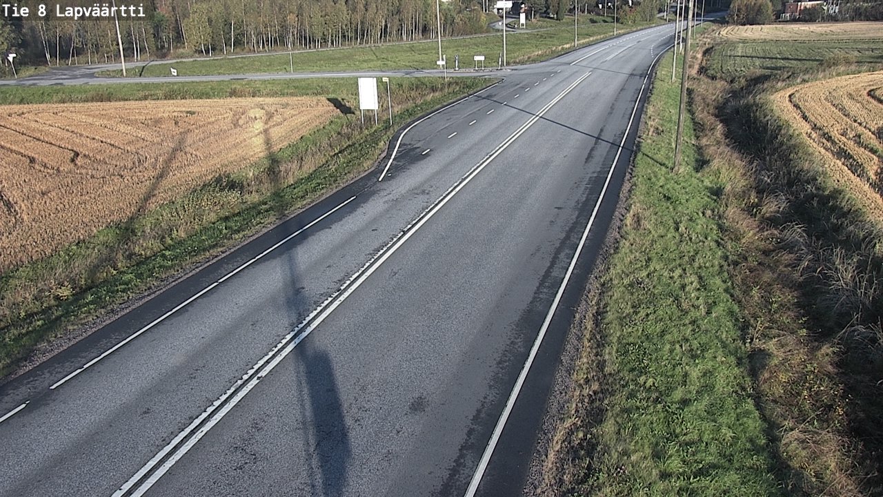 Weather Camera Image Road 8 Kristiinankaupunki, Lapväärtti, Kristiinankaupunki, Pohjanmaa