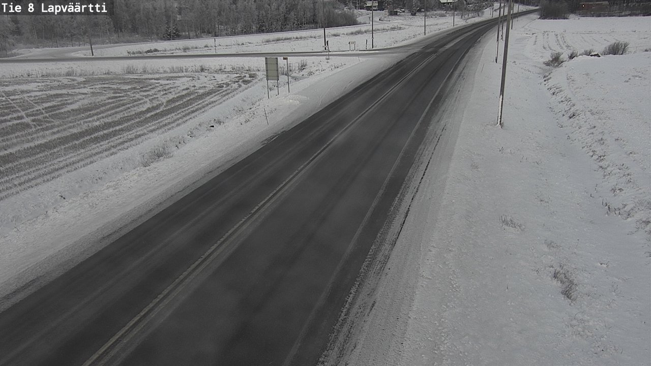 Weather Camera Image Road 8 Kristiinankaupunki, Lapväärtti, Kristiinankaupunki, Pohjanmaa
