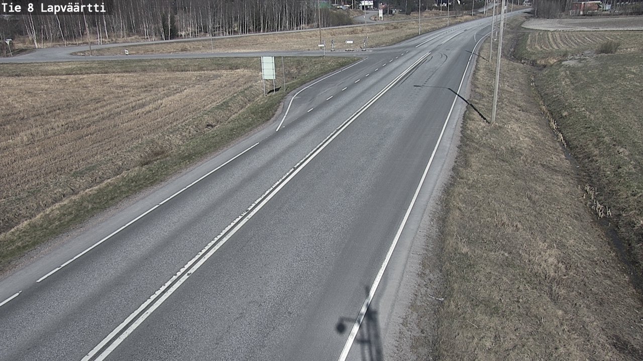 Weather Camera Image Väg 8 Kristinestad, Lappfjärd, Kristiinankaupunki, Pohjanmaa