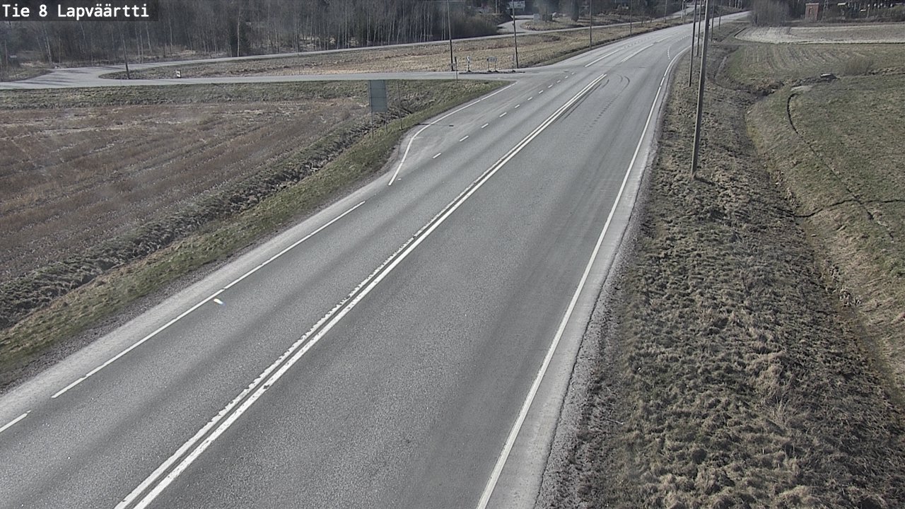 Weather Camera Image Väg 8 Kristinestad, Lappfjärd, Kristiinankaupunki, Pohjanmaa